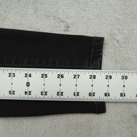 INC International Concepts Jeans Women's 4/27 Black Mid-Rise Skinny 28.5" Inseam - Picture 3 of 15